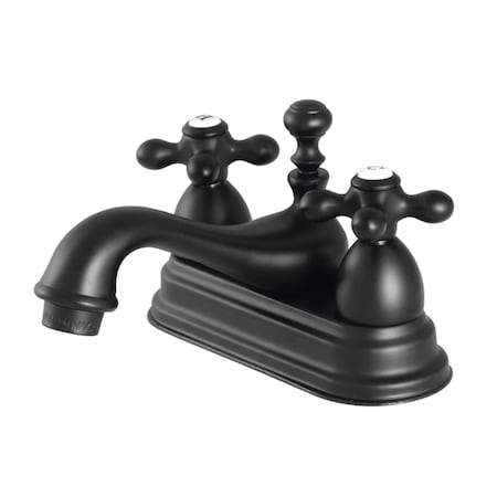 KS3600AX 4 Centerset Bathroom Faucet, Matte Black